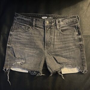 Old Navy Charcoal Denim Cutoff Shorts